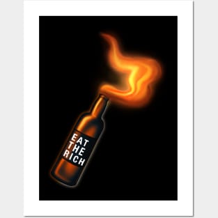 Eat the Rich Molotov cocktail Posters and Art